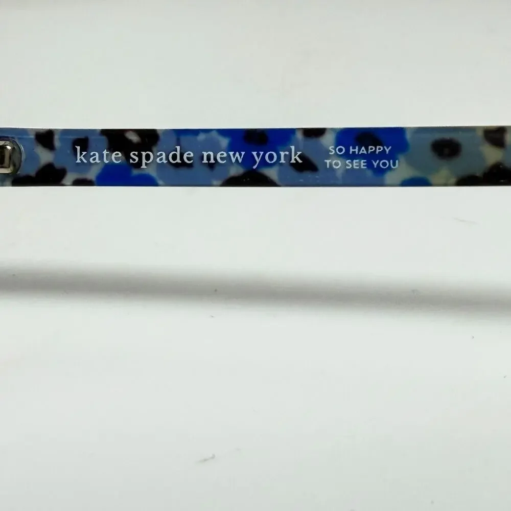 Kate Spade Adalina F2G Blue Silver Semi Rimless‎ Cat Eye Eyeglasses Frame H17904